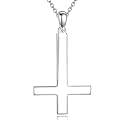 POPLYKE Cross Necklace 925 Sterling Silver Cross Pendant for Men Women
