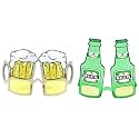 Popo Toys Cards Dice Character Novelty Party Glasses for Kids &amp; Adults | Role Play | Color Your Party Appereance | Waferer Party Theme Glasses | Unique Part Return Gifts| One Size Suitable for All