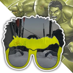 popo toys hulk character novelty party glasses for kids amp adults  role play  color your party appereance  waferer party theme glasses  unique part return gifts one size suitable for all