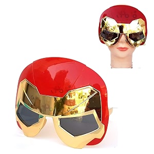 popo toys ironman character novelty party glasses for kids amp adults  role play  color your party appereance  waferer party theme glasses  unique part return gifts one size suitable for all