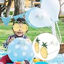 PoPo Toys Pineapple Character Novelty Party Glasses for Kids &amp; Adults | Role Play | Color Your Party Appereance | Waferer Party Theme Glasses | Unique Part Return Gifts| One Size Suitable for All