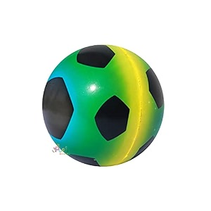 popo toys pvc foam beach football  no air needed  kids playball  best use at pools beach outdoor amp indoor play  multicolor