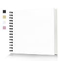 Popotop 12x12 Inch Scrapbook Photo Album, 60 Page Decorative Kraft Paper Book for 4x6 5x7 6x8 Pictures, DIY Memory Photo Albums as Gifts for Wedding Baby Christmas School Family