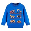 Popshion Toddler Boys Sweatshirt Cotton Lightweight Kids Winter Warm Sweater Crewneck Pullover Tops