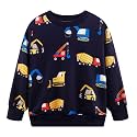 Popshion Toddler Boys Sweatshirt Cotton Lightweight Kids Winter Warm Sweater Crewneck Pullover Tops