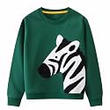 Popshion Toddler Boys Sweatshirt Cotton Lightweight Kids Winter Warm Sweater Crewneck Pullover Tops