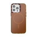 PopSockets iPhone 13 Pro Phone Case with MagSafe, Wireless Charging Compatible, Neutral - Amber