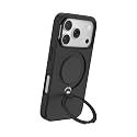 PopSockets Low-Pro iPhone 18 Pro Case, Built-in Grip- Black