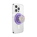 PopSockets Phone Grip for MagSafe, Magnetic Holder- Purple Fields