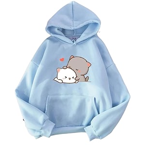 Popster Printed Hooded Sweatshirt Hoody Fleece Regular
