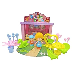 popsugar mini dream home cabin with accessores toy for kids bluegreen