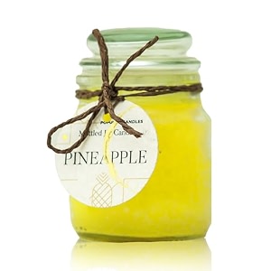 premium scented jar candle - 3 ounces hand-poured with pineapple 22-hour burn time paraben amp phthalate-free reusable glass jar perfect for gifting aromatherapy home decor