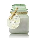 Premium Scented Jar Candle - 3 Ounces, Hand-poured With Linen, 22-hour Burn Time, Paraben &amp; Phthalate-free, Reusable Glass Jar, Perfect For Gifting, Aromatherapy, Home Decor.