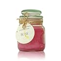Premium Scented Jar Candle - 3 Ounces, Hand-Poured with Rose, 22-Hour Burn Time, Paraben &amp; Phthalate-Free, Reusable Glass Jar, Perfect for Gifting, Aromatherapy, Home Décor