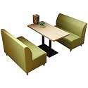 Popular Milk Tea Shop Tables and Chairs, Simple and Fresh Coffee Shop Casual Bar Dining Table Sets(A9)