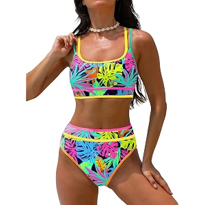 popvil Womens High Waisted Bikini Sets 2026