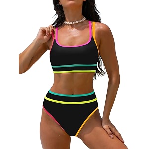 popvil Womens High Waisted Bikini Sets 2026