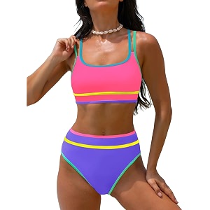 popvil Womens High Waisted Bikini Sets 2026