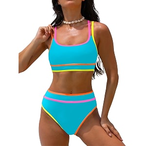 popvil Womens High Waisted Bikini Sets 2026