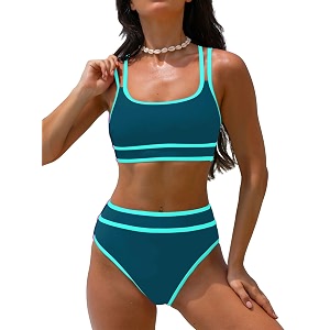 popvil Womens High Waisted Bikini Sets 2026