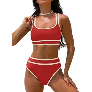 popvil Womens High Waisted Bikini Sets 2026
