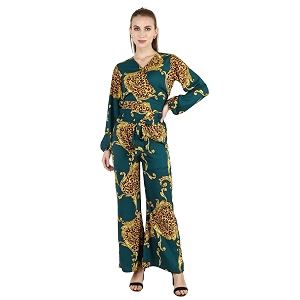 popwings casual bagru printed cotton top and skirt set for women  pom pom top and long slit skirt set for women  two piece women set for summer