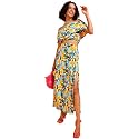 POPWINGS Casual Bagru Printed Cotton Top and Skirt Set for Women || Pom Pom Top and Long Slit Skirt Set for Women || Two Piece Women Set for Summer