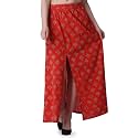 POPWINGS Casual Ethnic Bagru Print Long Slit