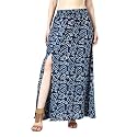 POPWINGS Casual Ethnic Bagru Print Long Slit