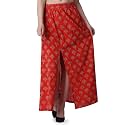 POPWINGS Casual Ethnic Bagru Print Long Slit