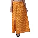 POPWINGS Casual Ethnic Bagru Print Long Slit