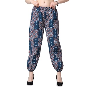 POPWINGS Casual Bagru Printed Joggers for Women