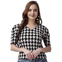 POPWINGS Casual Printed Crop Top for Women