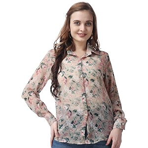 POPWINGS Casual Printed Shirt for Women