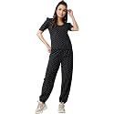 POPWINGS Casual Printed Top and Joggers Set