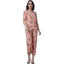 POPWINGS Casual Printed Top and Joggers Set