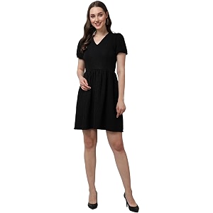 POPWINGS Casual Self Crush Design Solid Knee