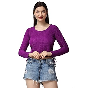 POPWINGS Casual Self Design Regular Fit Polyester