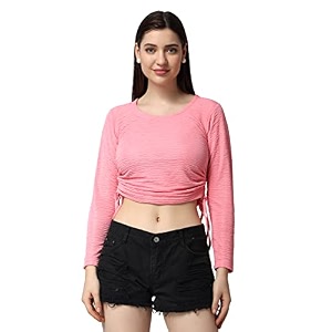 POPWINGS Casual Self Design Regular Fit Polyester