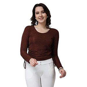 POPWINGS Casual Self Design Regular Fit Polyester