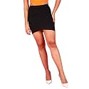 POPWINGS Casual Shimmer Solid Sarong Mini Skirt