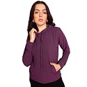 POPWINGS Casual Solid Hooded Pocket Sweatshirt for