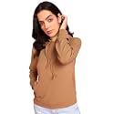 POPWINGS Casual Solid Hooded Pocket Sweatshirt for