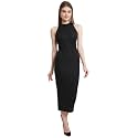 POPWINGS Casual Solid Long Bodycon Dress for