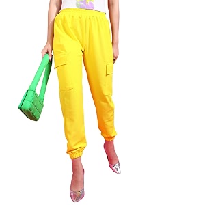 popwings casual solid pocket women39s joggers for summer  latest stylish western pull-on pants