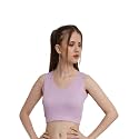 POPWINGS Casual Solid Ribbed Crop Top for
