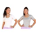 POPWINGS Casual Solid Square Neck Short Sleeves