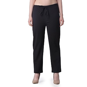 POPWINGS Casual Solid Trousers for Women
