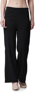 popwings flared women black trousers