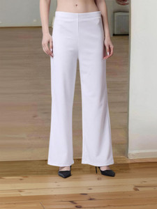 popwings flared women white trousers